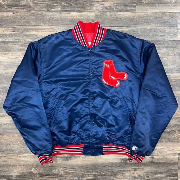 Vintage Starter Diamond Collection Boston Red Sox MLB Satin Jacket Men’s XL - Picture 1 of 8